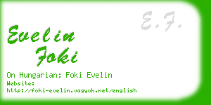 evelin foki business card